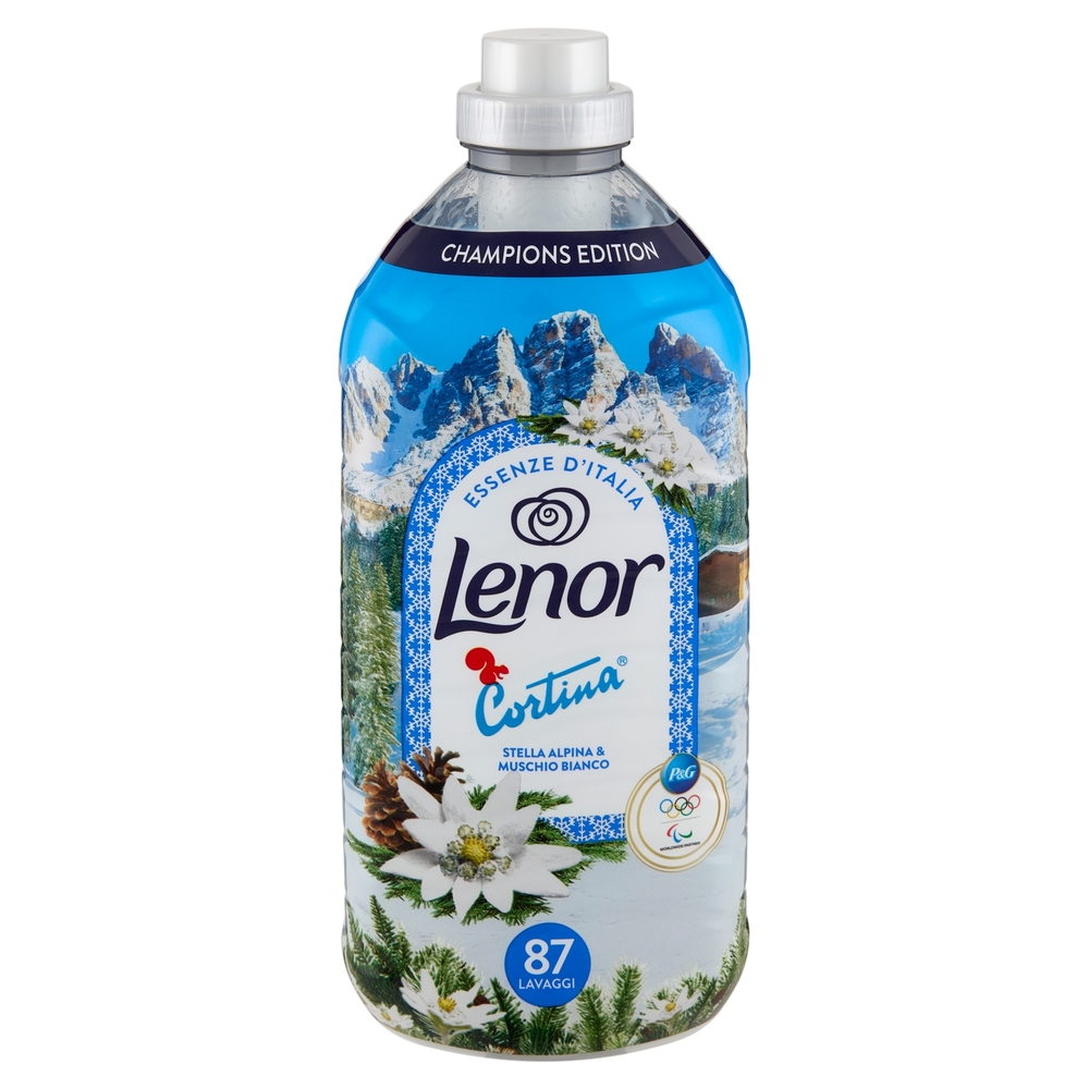 Lenor Essenze d'Italia Cortina Ammorbidente Concentrato Stella Alpina Muschio Bianco 87 Lav. 1,827 L